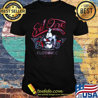 WW II Pin Up Girl on a Vintage Motorcycle shirt