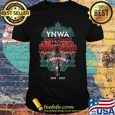 YNWA you'll never walk alone champions 2019-2020 shirt