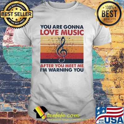You are gonna love music after you meet me I'm warning you vintage retro shirt