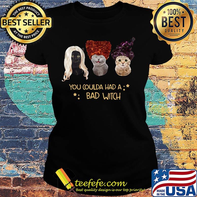 You Coulda Had A Bad Witch Cats Halloween Shirt Ladies tee You Coulda Had A Bad Witch Cats Halloween Shirt Ladies tee
