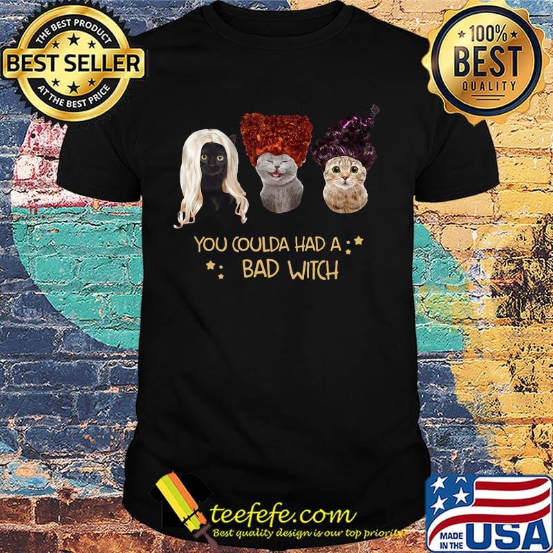 You Coulda Had A Bad Witch Cats Halloween Shirt You Coulda Had A Bad Witch Cats Halloween Shirt