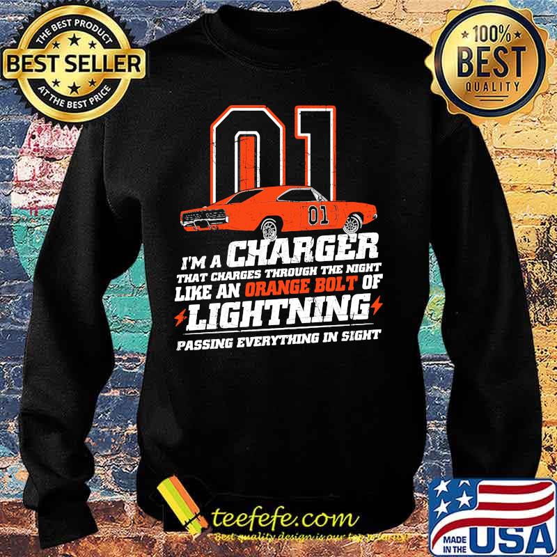 01 car i'm a charger that charges through the night like an orange bolt of lightning passing everything in sight s Sweater 01 car i'm a charger that charges through the night like an orange bolt of lightning passing everything in sight s Sweater