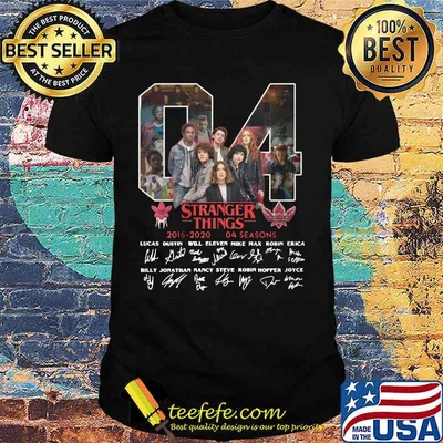 04 stranger things 2016 2020 04 seasons signatures shirt