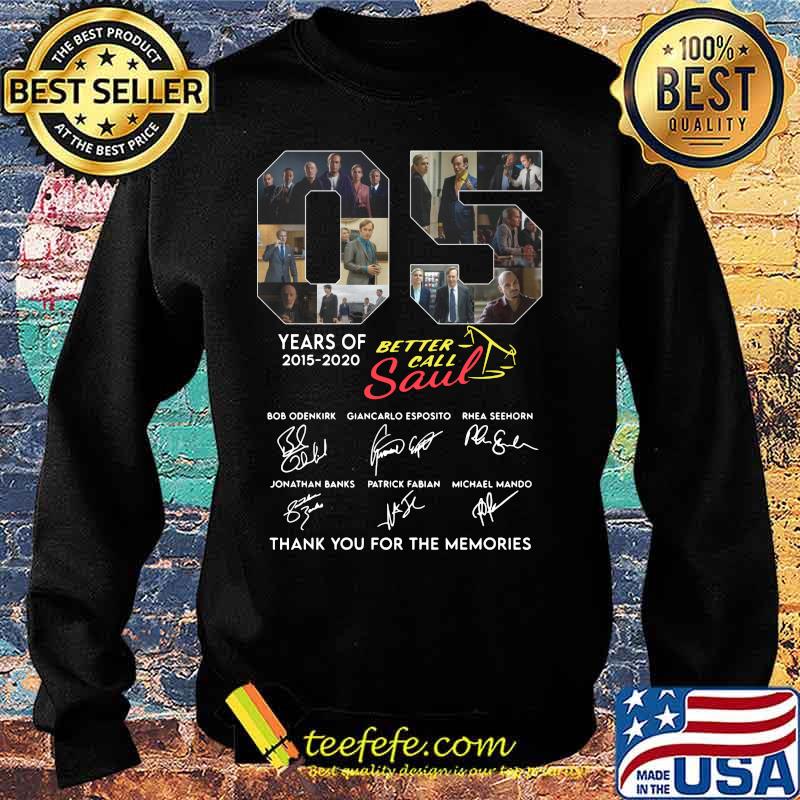 05 years of 2015 2020 better call saul thank you for the memories signatures s Sweater 05 years of 2015 2020 better call saul thank you for the memories signatures s Sweater