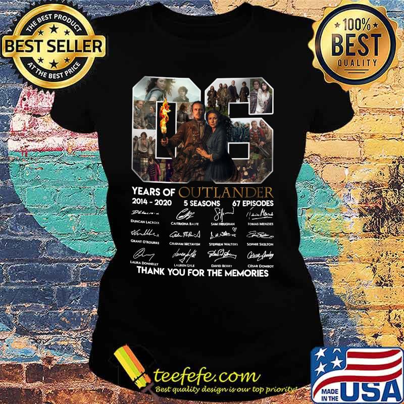 06 years of 2014 2002 outlander thank you for the memories signatures s Ladies tee 06 years of 2014 2002 outlander thank you for the memories signatures s Ladies tee