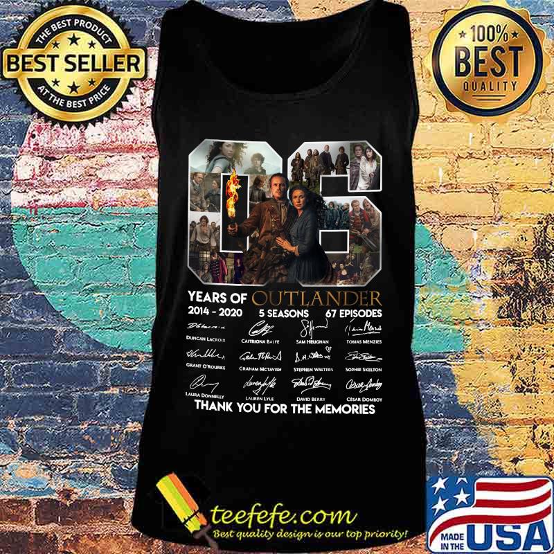 06 years of 2014 2002 outlander thank you for the memories signatures s Tank top 06 years of 2014 2002 outlander thank you for the memories signatures s Tank top