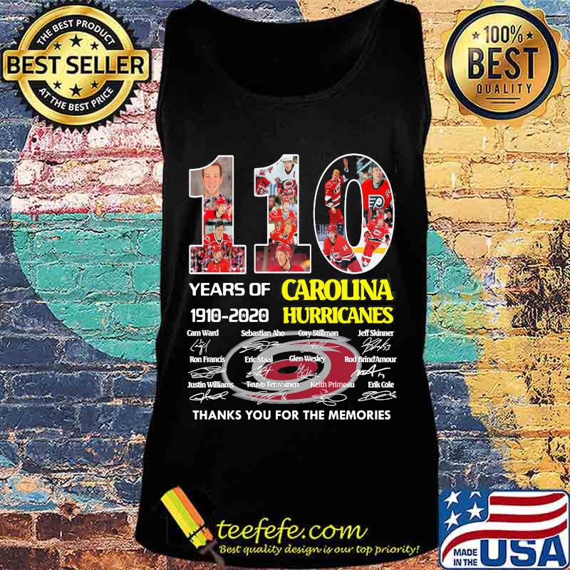 110 years of 1910 2020 carolina hurricanes thank you for the memories signatures s Tank top 110 years of 1910 2020 carolina hurricanes thank you for the memories signatures s Tank top