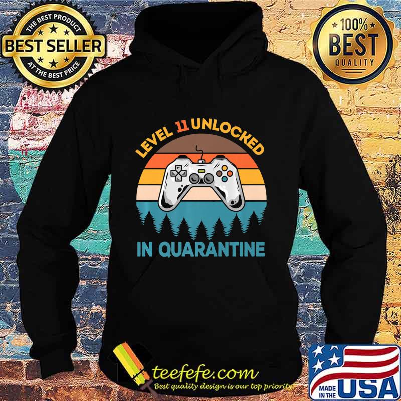 11th Birthday Level 11 Unlocked 11 Yrs Old Quarantine 2020 Premium T-Shirt Hoodie 11th Birthday Level 11 Unlocked 11 Yrs Old Quarantine 2020 Premium T-Shirt Hoodie