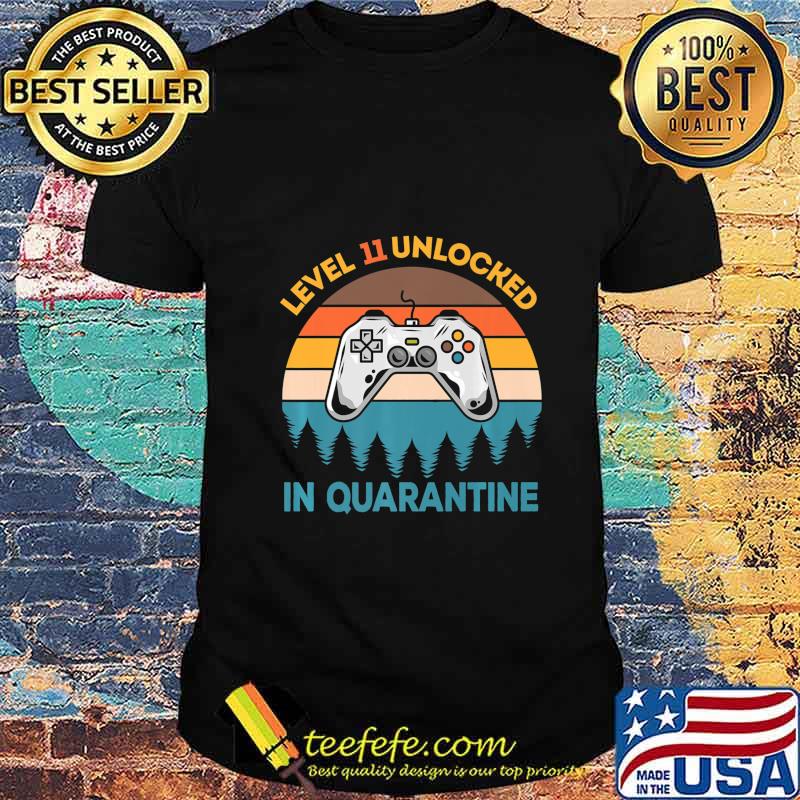 11th Birthday Level 11 Unlocked 11 Yrs Old Quarantine 2020 Premium T-Shirt 11th Birthday Level 11 Unlocked 11 Yrs Old Quarantine 2020 Premium T-Shirt