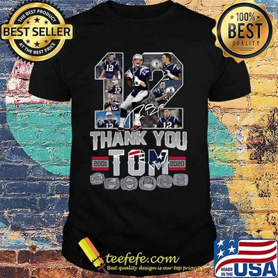 12 tom brady thank you 2001 2020 signature shirt