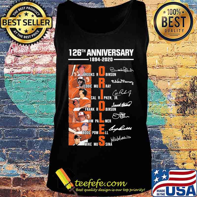 126th anniversary 1894 2020 baltimore orioles players signatures s Tank top 126th anniversary 1894 2020 baltimore orioles players signatures s Tank top