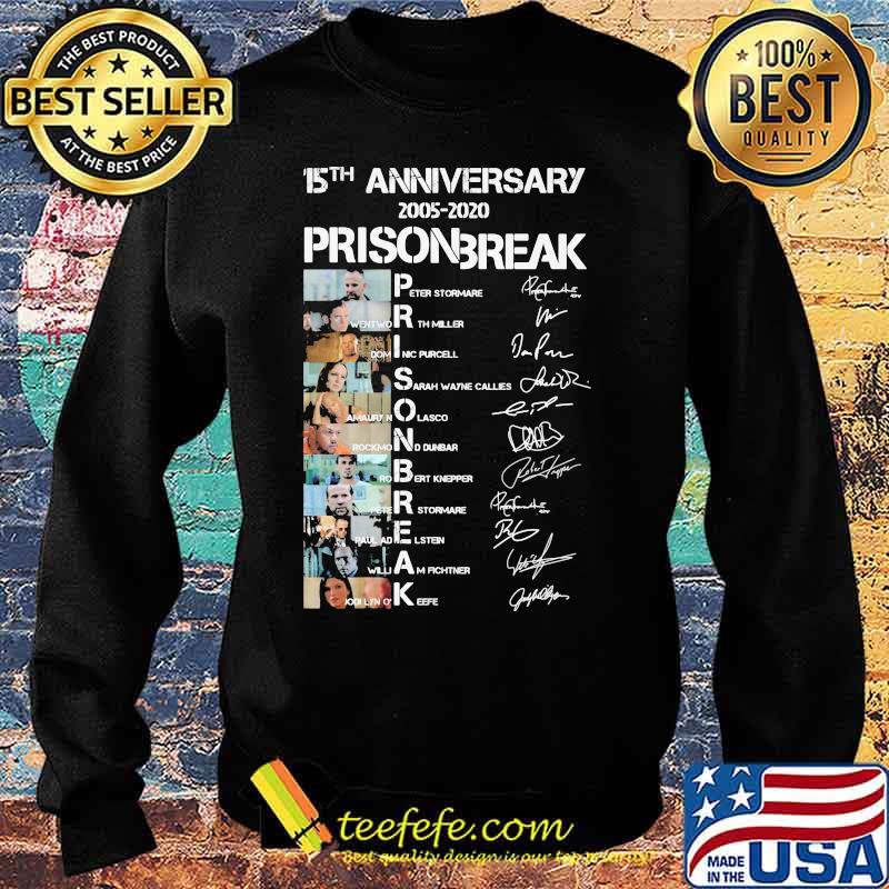 15th anniversary 2005 2020 prison break signatures s Sweater 15th anniversary 2005 2020 prison break signatures s Sweater