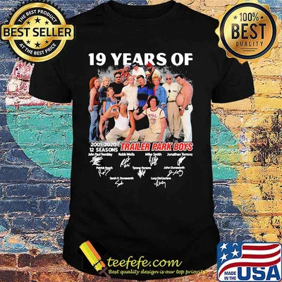 19 years of 2001 2020 12 seasons trailer park boys signatures shirt