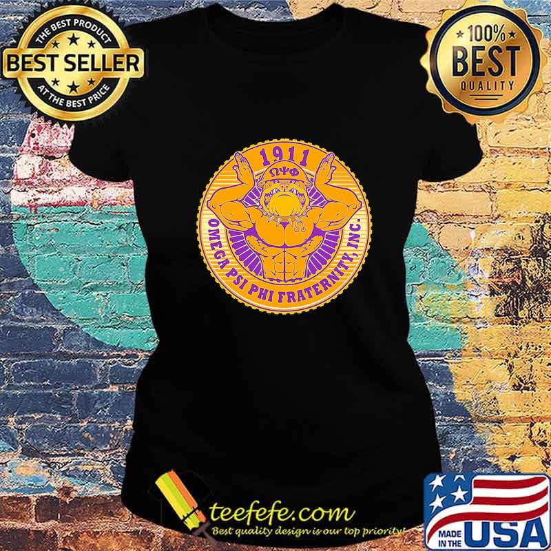 1911 omega psi phi fraternity inc bulldogs logo s Ladies tee 1911 omega psi phi fraternity inc bulldogs logo s Ladies tee