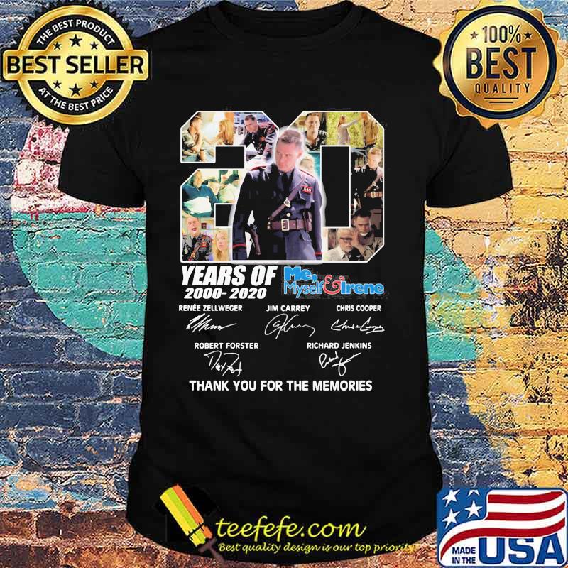 20 years of 2000 2020 me myself irene thank you for the memories signatures shirt