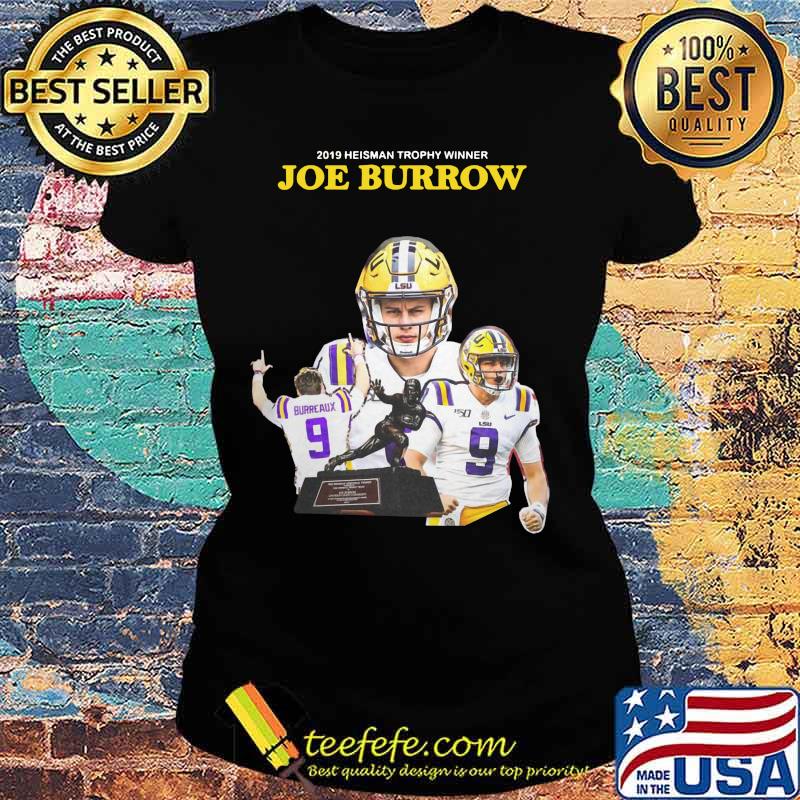 2019 heisman trophy winners joe burrow lsu tigers signature s Ladies tee 2019 heisman trophy winners joe burrow lsu tigers signature s Ladies tee
