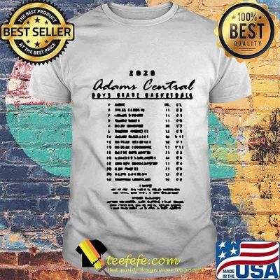 2020 adams central boys state basketball shirt