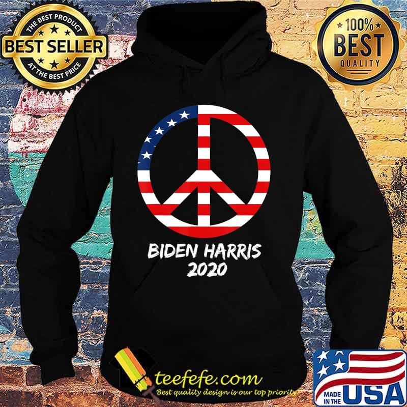 2020 Biden Harris Election Democratic USA Flag Peace Sign T-Shirt Hoodie 2020 Biden Harris Election Democratic USA Flag Peace Sign T-Shirt Hoodie