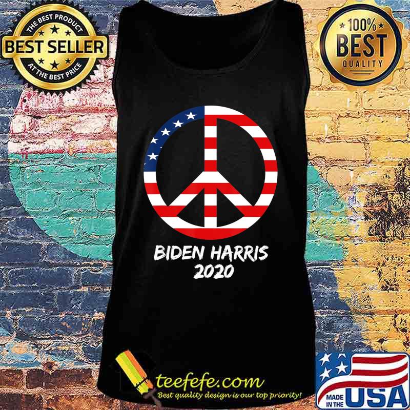2020 Biden Harris Election Democratic USA Flag Peace Sign T-Shirt Tank top 2020 Biden Harris Election Democratic USA Flag Peace Sign T-Shirt Tank top