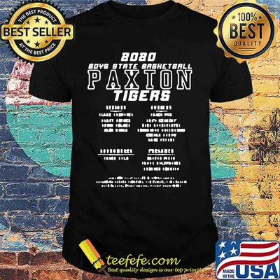 2020 boys state basketball paxton tigers shirt