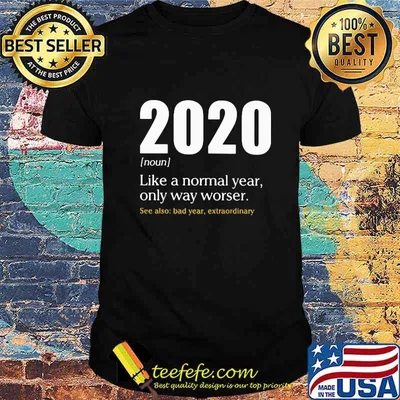 2020 LIKE A NORMAL YEAR ONLY WAY WORSE SEE ALSO BAD YEAR EXTRAORDINARY SHIRT