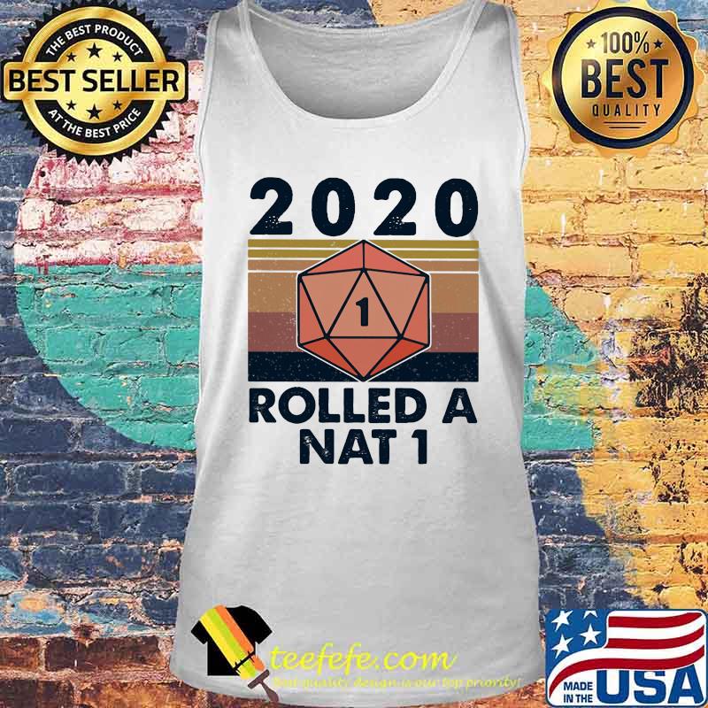 2020 Rolled A Nat 1 Black lives matter Vintage retro s Tank top 2020 Rolled A Nat 1 Black lives matter Vintage retro s Tank top