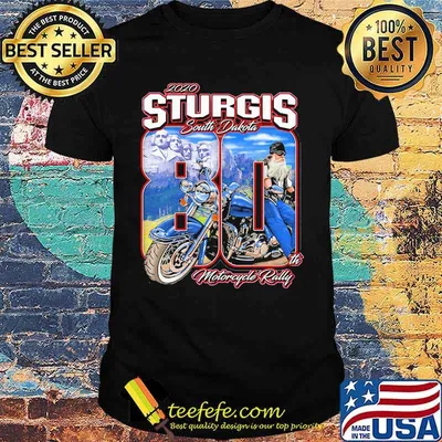 2020 sturgis 80 south dakota motorcycle rally shirt