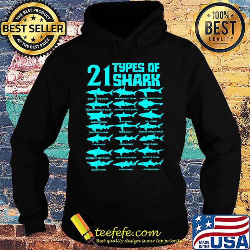 21 types of shark Marine Biology s Hoodie 21 types of shark Marine Biology s Hoodie
