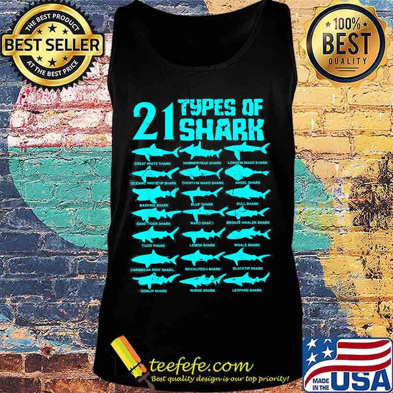21 types of shark Marine Biology s Tank top 21 types of shark Marine Biology s Tank top