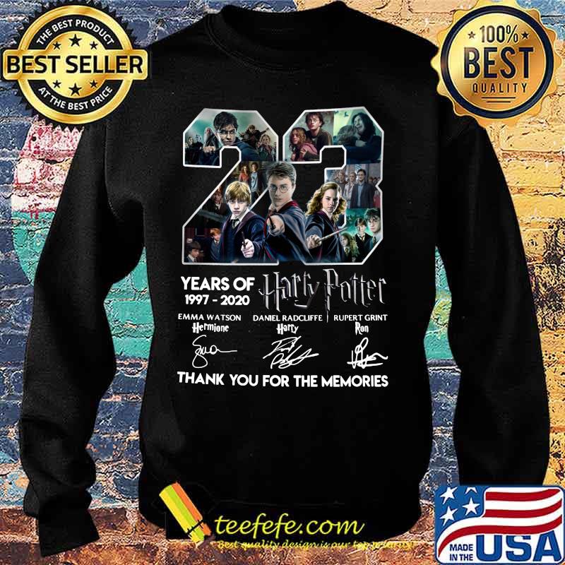 23 years of 1997 2020 harry potter thank you for the memories signatures s Sweater 23 years of 1997 2020 harry potter thank you for the memories signatures s Sweater