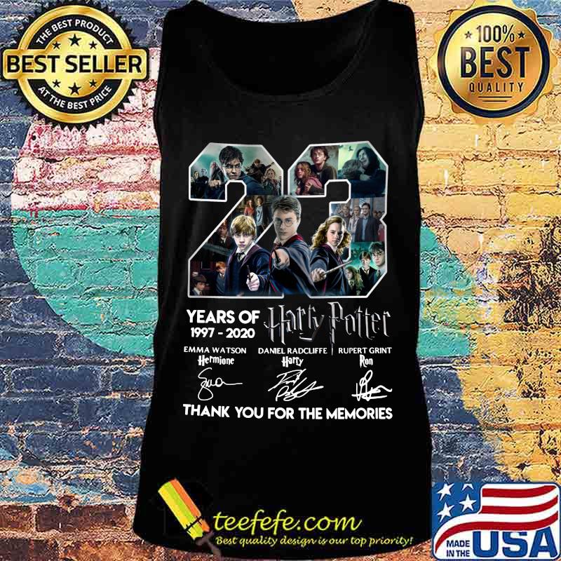 23 years of 1997 2020 harry potter thank you for the memories signatures s Tank top 23 years of 1997 2020 harry potter thank you for the memories signatures s Tank top