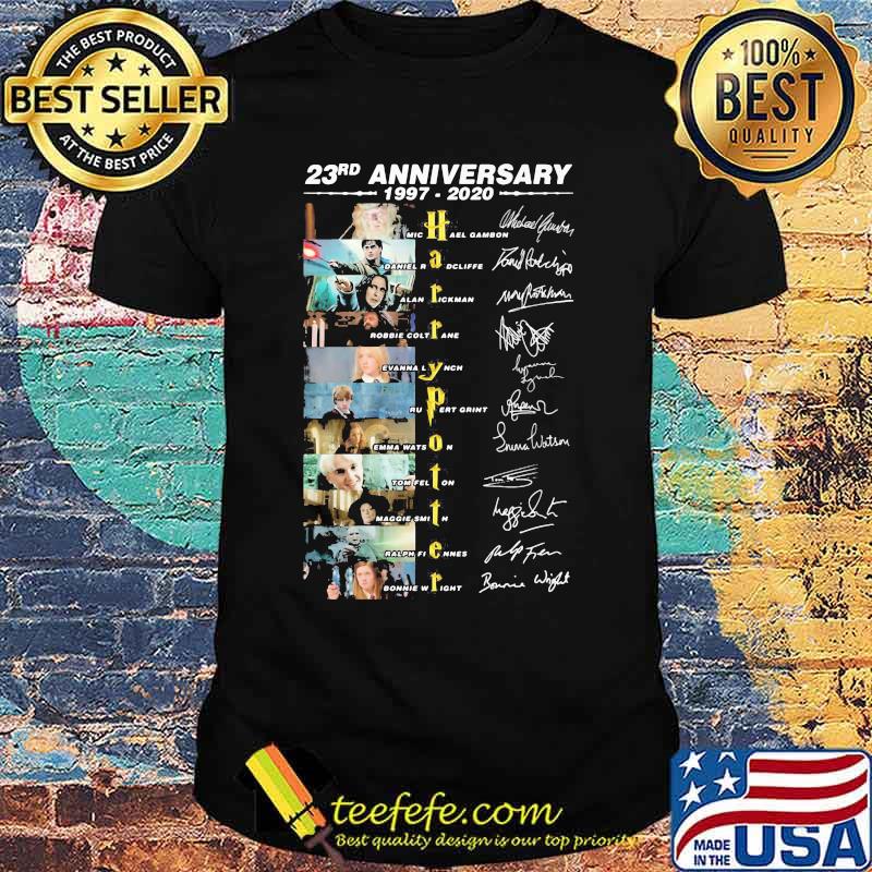 23rd anniversary 1997 2020 harry potter characters signatures shirt