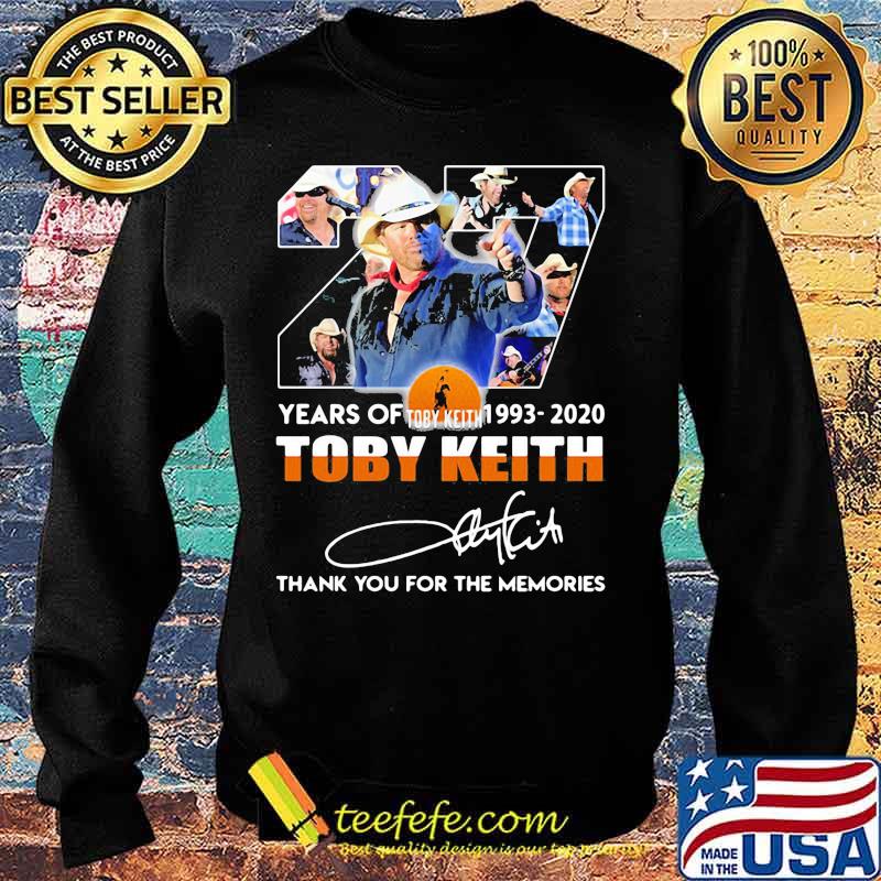 27 years of 1993 2020 toby keith thank you for the memories signatures s Sweater 27 years of 1993 2020 toby keith thank you for the memories signatures s Sweater