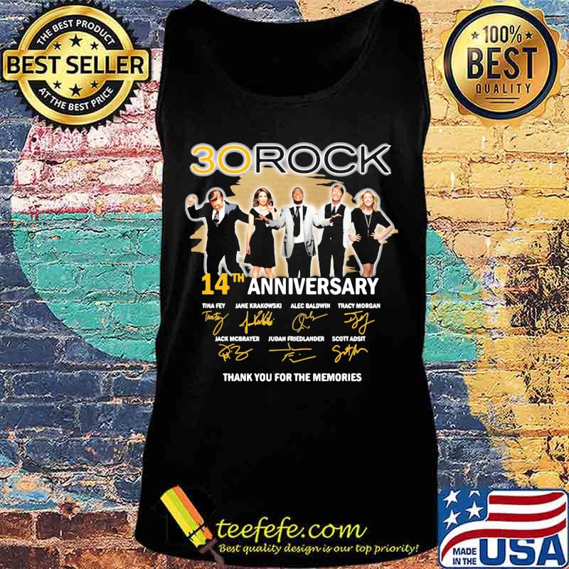 30 rock 14th anniversary thank you for the memories signatures s Tank top 30 rock 14th anniversary thank you for the memories signatures s Tank top