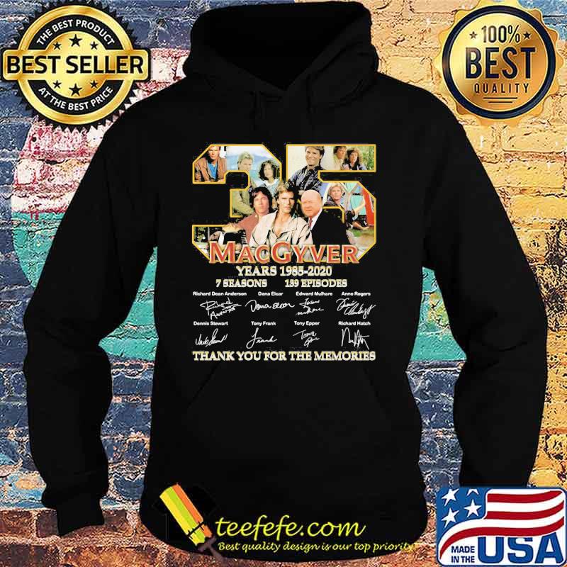 35 macgyver years 11985 2020 7 seasons 139 episode thank you for the memories signatures s Hoodie 35 macgyver years 11985 2020 7 seasons 139 episode thank you for the memories signatures s Hoodie