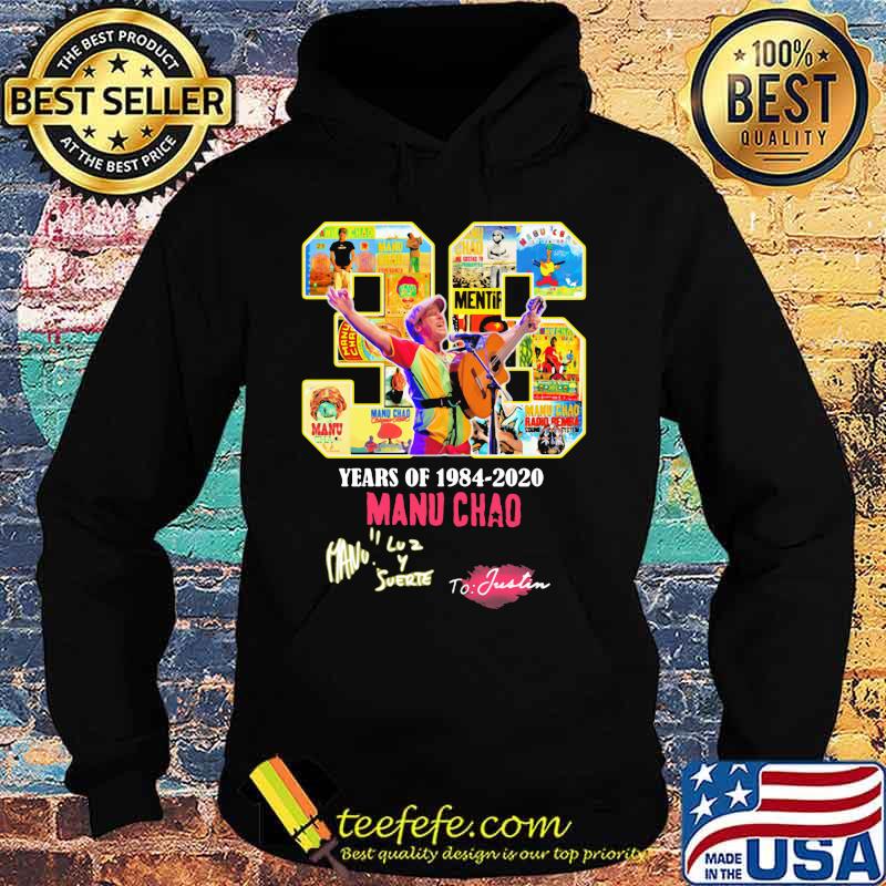 36 years of 1984 2020 manu chao signatures s Hoodie 36 years of 1984 2020 manu chao signatures s Hoodie