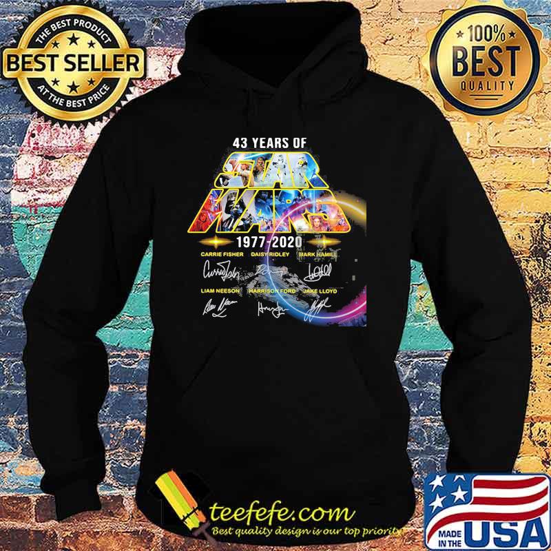 43 years of star wars 1977 2020 signatures s Hoodie 43 years of star wars 1977 2020 signatures s Hoodie