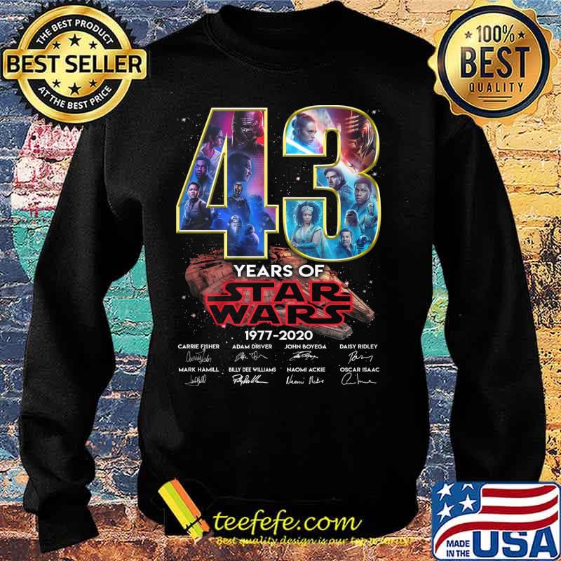 43 years of star wars 1977 2020 signatures s Sweater 43 years of star wars 1977 2020 signatures s Sweater