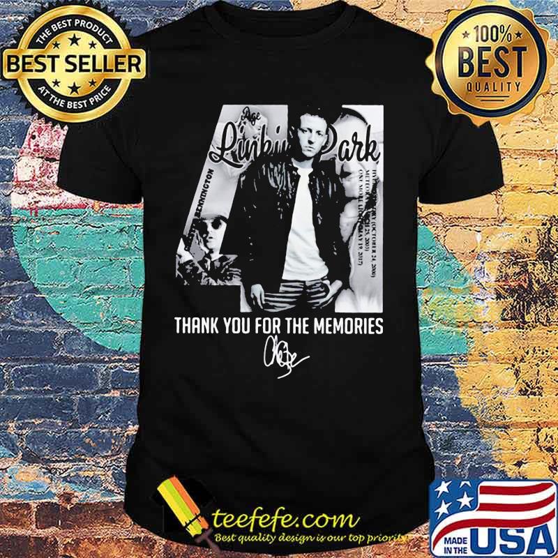 44 linkin park band thank you for the memories signature shirt