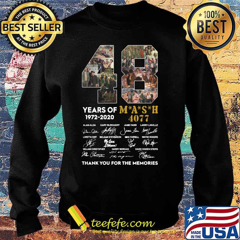 48 years of 1972 2020 mash 4077 thank you for the memories signatures s Sweater 48 years of 1972 2020 mash 4077 thank you for the memories signatures s Sweater