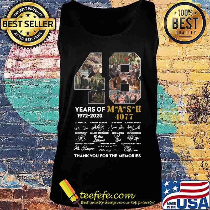 48 years of 1972 2020 mash 4077 thank you for the memories signatures s Tank top 48 years of 1972 2020 mash 4077 thank you for the memories signatures s Tank top