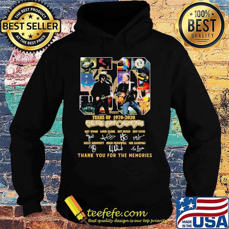 50 years of 1970 2020 electric light orchestra thank you for the memories signatures s Hoodie 50 years of 1970 2020 electric light orchestra thank you for the memories signatures s Hoodie