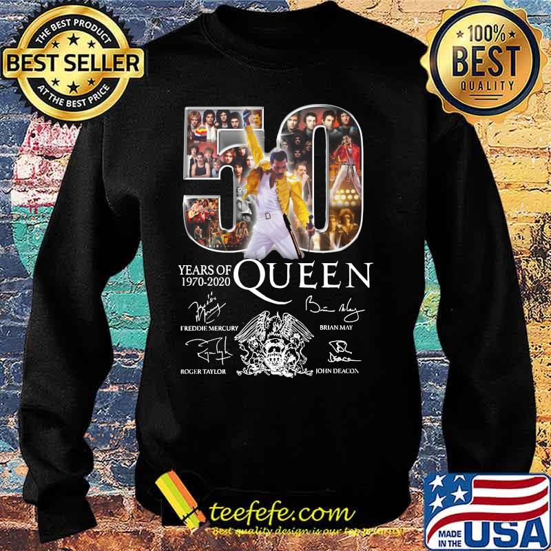 50 years of 1970 2020 queen band members signatures s Sweater 50 years of 1970 2020 queen band members signatures s Sweater