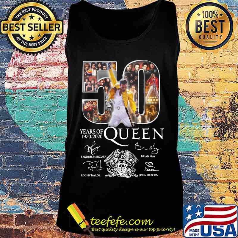50 years of 1970 2020 queen band members signatures s Tank top 50 years of 1970 2020 queen band members signatures s Tank top