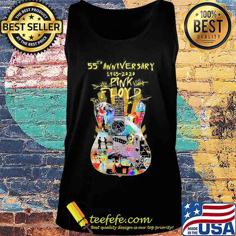 55th anniversary 1965 2020 pink floyd guitar signatures s Tank top 55th anniversary 1965 2020 pink floyd guitar signatures s Tank top