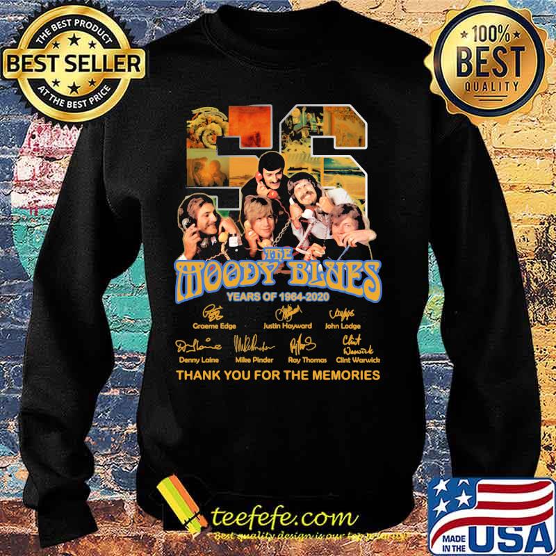 56 the moody blues years of 1964 2020 thank you for the memories signatures s Sweater 56 the moody blues years of 1964 2020 thank you for the memories signatures s Sweater