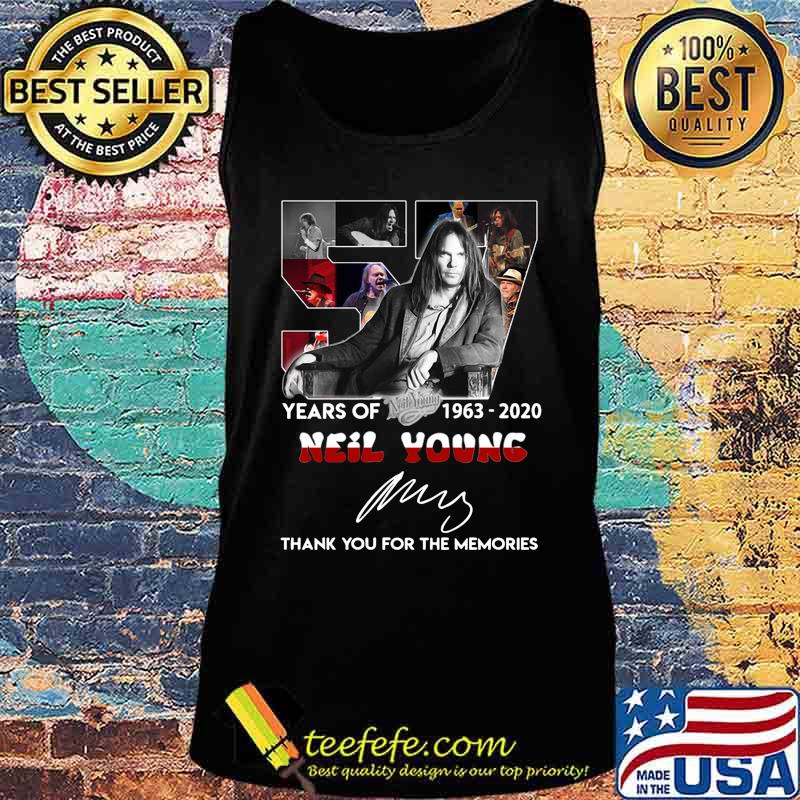 57 years of 1963 2020 neil young thank you for the memories signatures s Tank top 57 years of 1963 2020 neil young thank you for the memories signatures s Tank top