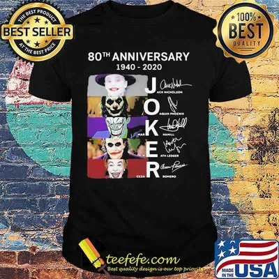 80th anniversary 1940 2020 signatures shirt
