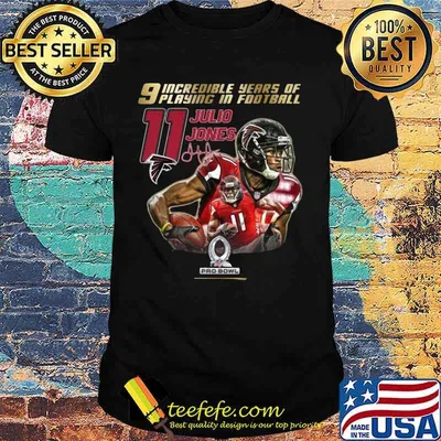9 incredible years of laying in football 11 julio jones atlanta falcons signature shirt