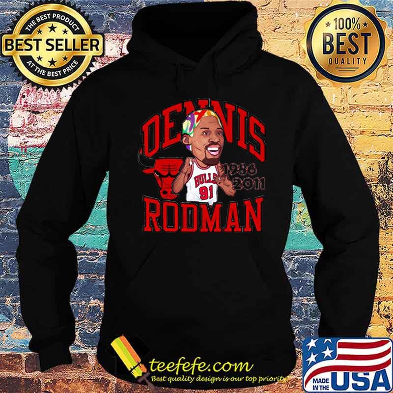 91 Dennis Rodman Chicago Bulls 1986 2011 s Hoodie 91 Dennis Rodman Chicago Bulls 1986 2011 s Hoodie